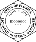 Florida Licensed Interior Designer Seal